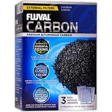 Odea Akvaryumlar Için Karbon Filtre Ortamı, Premium Bitümlü Karbon Uçlar, 100 Gram Naylon Torbalar, 3'lü Paket, A1440