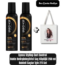 Odea Syoss Curl Control Bukle Belirginleştirici Saç Köpüğü 250 ml x 2’li Set + Bez Çanta Hediye