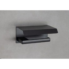 Odea System Flat Kapaklı Tuvalet Kağıtlığı Siyah Renk 118X85X170 mm