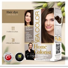 Odea Sea Color Home Colorist Set Saç Boyası 5.0 Kahve Çekirdeği Coffee Bean