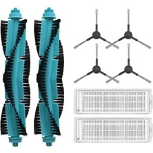 Odea Viomi Se V2 V3 V2 Pro (V-RVCLM21B) ve Vacuum Mop PRO-(STYJ02YM-STYTJ02YM) ile Uyumlu Hepa Filtre,fırça Yedek Parça Seti-8 Parça