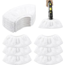 Odea Karcher Buharlı Temizleyici Için 12 Parça Mikrofiber Bez Kapakları, Yıkanabilir Yedek Pedler, Sc2 Sc3 Sc4 Sc5 Easyfix ile Uyumlu Dayanıklı Havlu Paspas Pedleri, Elde Taşınabilir Nozul Temizleme
