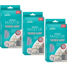 Odea Smarter Aqua Master 3 Adet Yedek Mop Temiz & Kirli Suyu Ayırma Özelliği Otomatik Temizlik Seti Mop