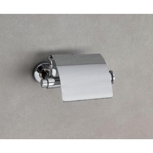 Odea System Ezel Kapaklı Tuvalet Kağıtlığı Krom Renk 85X90X158 mm
