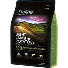 Odea Profine Light Lamb Az Tahıllı Hipoalerjenik Kuzu Etli Patatesli Diyet Köpek Maması 3 kg