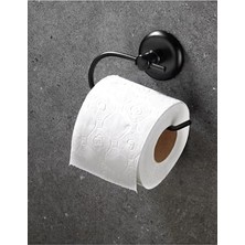 Odea Sas Haus Yapışkanlı Tuvalet Kağıtlığı Wc Kağıtlık Tuvalet Kağıdı Askısı Siyah