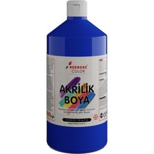 Odea Red Rose Mavi Akrilik Boya 1000 gr