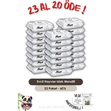 Odea Sleepy 23 Al 20 Öde Petcare Evcil Hayvan Islak Havlusu 60'lı