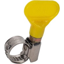 Odea Caselka Paslanmaz Çelik Hortum Kelepçesi 8-12MM Sarı Plastik Saplı 4 Adet