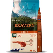 Odea Bravery Adult Small Breed Tahılsız Kuzulu Küçük Irk Yetişkin Köpek Maması 2 kg