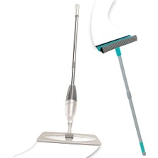 Odea Pony Süper 2 Li Sprey Mop + Teleskopik Saplı Cam Sileceği Krem Paspas Temizlik Seti