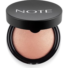 Odea Note Cosmetics Baked Powder 02 Honey Warm Işıltılı Bitişli Highlighter Toz Yüz Pudrası