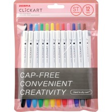Odea Zebra Clıckart Market Pen St 12 Lı Set