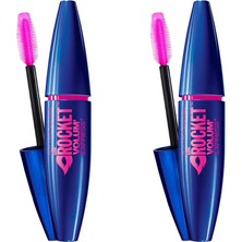 Odea Maybelline New York Volum' Express Rocket Ekstra Siyah Maskara 2'li Set