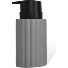 Odea New Max Premium Serisi 300 ml Sıvı Sabunluk Pompalı Seramik Sıvı Sabunluk Dispencer Gri