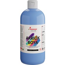 Odea Red Rose Açık Mavi Akrilik Boya 500 gr