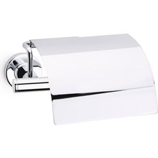 Odea System Hoop Kapaklı Tuvalet Kağıtlığı Krom Renk 85X118X170 mm