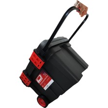 Odea Tekerlekli Taşınabilir 78 Litre Organizer Bölmeli Taşınabilir Kulplu Takım Çantası Alet Çanta