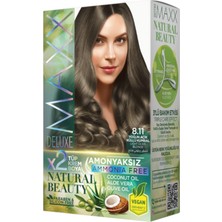 Odea Maxx Deluxe Natural Beauty Amonyaksız Set Saç Boyası 8.11 Yoğun Küllü Açık Kumral
