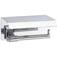 Odea System Border Lıne Kapaklı Tuvalet Kağıtlığı Krom Renk 85X118X170 mm