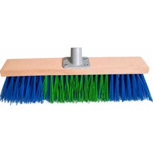 Odea Ahşap Çalı Fırçası 40 cm Bahçe Temizlik Fırçası Dayanıklı Sert Kıllı Ot Yaprak Süpürme Fırçası