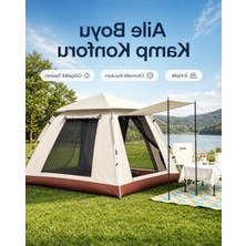 Odea 6 Kişilik Geniş Tasarımlı Otomatik Çadır, Piknik ve Kamp Için Uygun