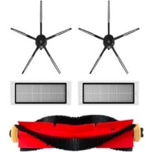 Odea Ozemtek Siyah Roborock ile Uyumlu S5 Max Yan Fırça,hepa Filtre Yedek Parça,s5 Max S50 S6 S6 Maxv S6 Pure ile Uyumlu Fırça,hepa Filtre Aksesuar Seti