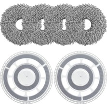 Odea Roborock Qrevo Curv,qrevo Curv 5A1,QREVO Curv X,qrevo Curv 2 Pro-Qrevo S/qrevo Maxv/qrevo Pro/qrevo C/qrevo L/qrevo Curv Uyumlu 2 Adet Braket Mop Tutucu-4 Adet Mop Paspas Yedek Parça Seti-6 Parça