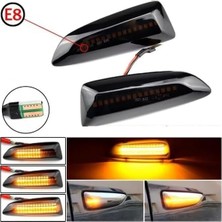 Odea Opel Astra J/astra K/zafira C/ınsignia B/grandland x ile Uyumlu Dinamik LED Yan Sinyal Lambası Takımı | Canbus Hata Lambası Yakmaz | Füme Siyah Lens | Tak Çalıştır | 2 Adet | 13491088-134910