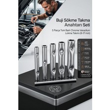 Odea Transformacion Buji Sökme Takma Anahtarı Seti - 5 Parça Tork Barlı Chrome Vanadium Lokma Takımı (8-17 Mm) - Motor Bakım ve Oto Tamir Aletleri 721800