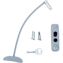 Odea Çelik Halatlı Kablolu Pvc Pencere Emniyet Çocuk Güvenlik Kilidi Deaks (1, Gri)