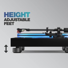 Odea Reloop Turn 7 | Premium Analog Hifi Belt Drive Turntable | Pikap | Plak Çalar | Ortofon 2m Red Iğne ve Headshell Dahil | Phone & Line Çıkış | USB