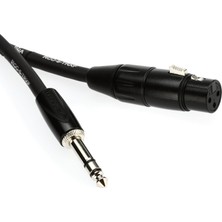 Odea Roland Siyah Seri Ara Bağlantı Kablosu, 1/4 Inç Trs - Xlr (Dişi), 1,7 M