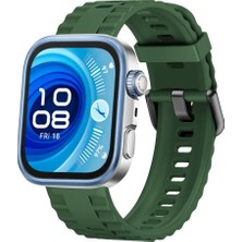 Vintessy Watch Fit 3 Klasik Kordon - Koyu Yeşil