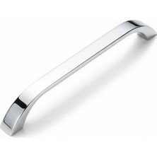 Odea Göksu Krom Metal Mutfak Dolap Kulpları, Çekmece Kapak Kulbu, Mobilya Kulp (128 Mm, Adet, 1)