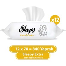 Odea Sleepy Extra Islak Bebek Havlusu 12X70 (840 Yaprak)
