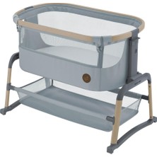Odea Maxi-Cosi Iora Air Sallanabilen Ahşap Görünümlü Anne Yanı Beşik Beyond Grey