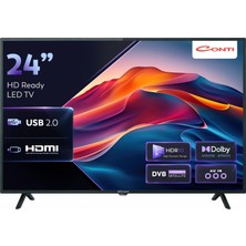 Odea Conti CT24LE300H 24 Inç (61 Ekran) Hd Ready LED Tv, Dahili Uydu Alıcılı USB Medya Oynatma 2x HDMI 2x USB Otel Modu