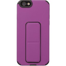 Vintessy iPhone 6 Kılıf Mega Standlı Silikon - Mor