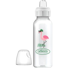 Odea Dr. Brown's 8 OZ/250 ml Pp Dar Ağız + Sippy Biberon Bardak, Flamingo, Tekli Paket