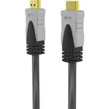 Odea Inca IHD-05T 5 Metre Hdmı Örgü Kablo Gri 4160X2160 Çözünürlükte 7.1 KANAL-192KHZ Ses Desteği Yerini Gerçeğe En Yakın 32 KANAL-1536KHZ Ses Deneyimine Bırakıyor 4K