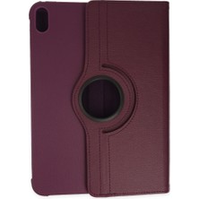 Vintessy iPad 2022 10.9 (10.nesil) Kılıf 360 Tablet Deri Kılıf - Mürdüm