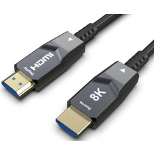 Odea Woxcon - 8k HDMI Aoc Fiber Kablo - HDMI 2.1 Standart - 48GBPS, 8k 60Hz, 4K 120Hz, 4K 60Hz, Earc, Hdr, D-Hdr, Hdcp2.3, Dolby Vision, Dolby Atmos (5 Metre)