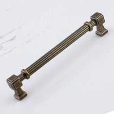 Odea Talas 160 mm Çizgili Metal Antik Sarı Kulp Mobilya Çekmece Mutfak Dolabı Dolap Kulpları Kulb 16 cm