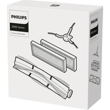 Odea Phılıps XV1433/00 Vakum ve Paspas Robotları 2000 ve 3000 Serisi Orijinal Yedek Kit. 2 EPA11 Filtre, 1 Ana Fırça ve 1 Yan Fırça. Şu Modeller Için: XU2000, XU2100, XU3100, XU3110, XU3000
