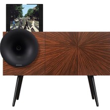Odea Fennessy Kresling I7PRO Siyah Bluetooth Hoparlörlü 100W Hi-Fi Pikap, Plakçalar