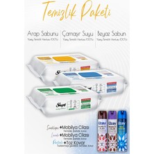 Odea Sleepy Düvenci Temizlik Seti (3 Çeşit Temizlik Havlusu, 1 Toz Kovar, 2 Mobilya Cilası)