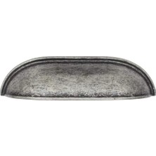 Odea Gürçay Lüks Çanak Kulp Antik Gümüş 96MM (2 Adet)