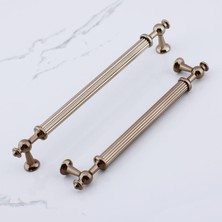 Odea BADEM10 Nesil Çizgili Bronz Metal Kulp 160 mm Mobilya Çekmece Mutfak Dolabı Dolap Kulpları Kulpu Kulpları