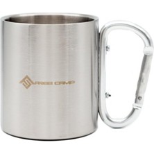 Odea Freecamp Karabinalı Metalik Mug, Tek Ebat, 205300-STD